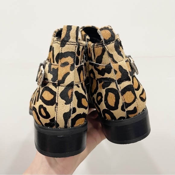 Blondo Tami Waterproof Moto Bootie Leopard Print Size 8.5 - Picture 5 of 12